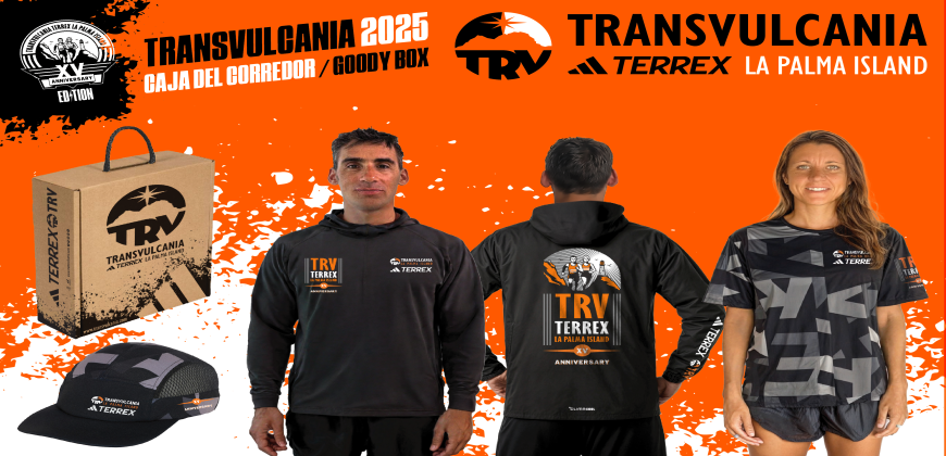 Transvulcania adidas TERREX revela la caja del corredor de su quince aniversario