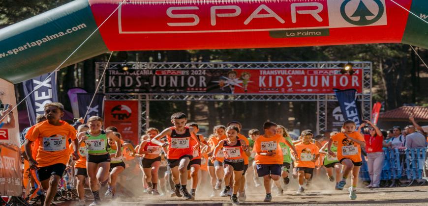 Transvulcania Kids-Junior abre inscripciones y presenta a SPAR La Palma como patrocinador de la modalidad
