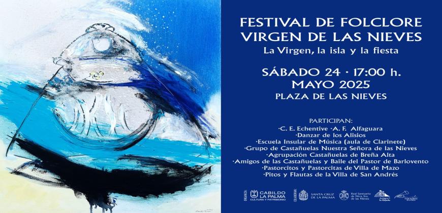 El Cabildo apuesta por el arraigo cultural y musical con la nueva edición del Festival de Folclore Virgen de las Nieves