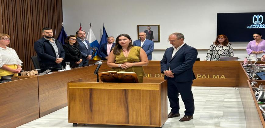 Toma de posesión de Mónica Gómez como consejera insular