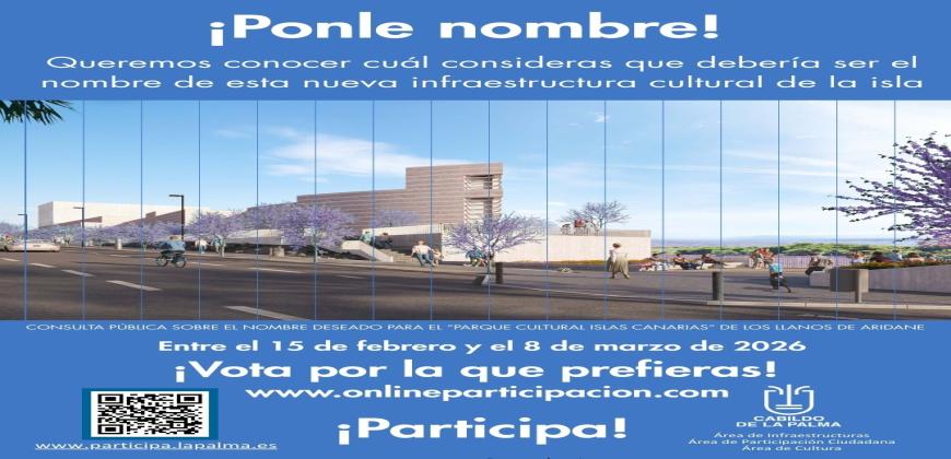 El Cabildo abre la fase de votaciones para buscar el nombre definitivo del Parque Cultural 