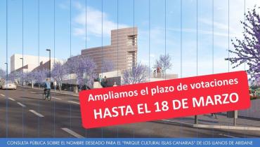 Ampliamos el plazo para votar el nombre del Parque Cultural hasta el 18 de marzo