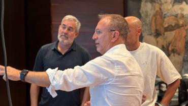 Sergio Rodríguez, Fernando Clavijo y Alfonso Cabello